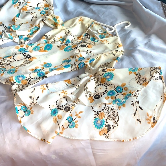 Vintage 90's bell sleeve blouse tunic top S M - Picture 3 of 11